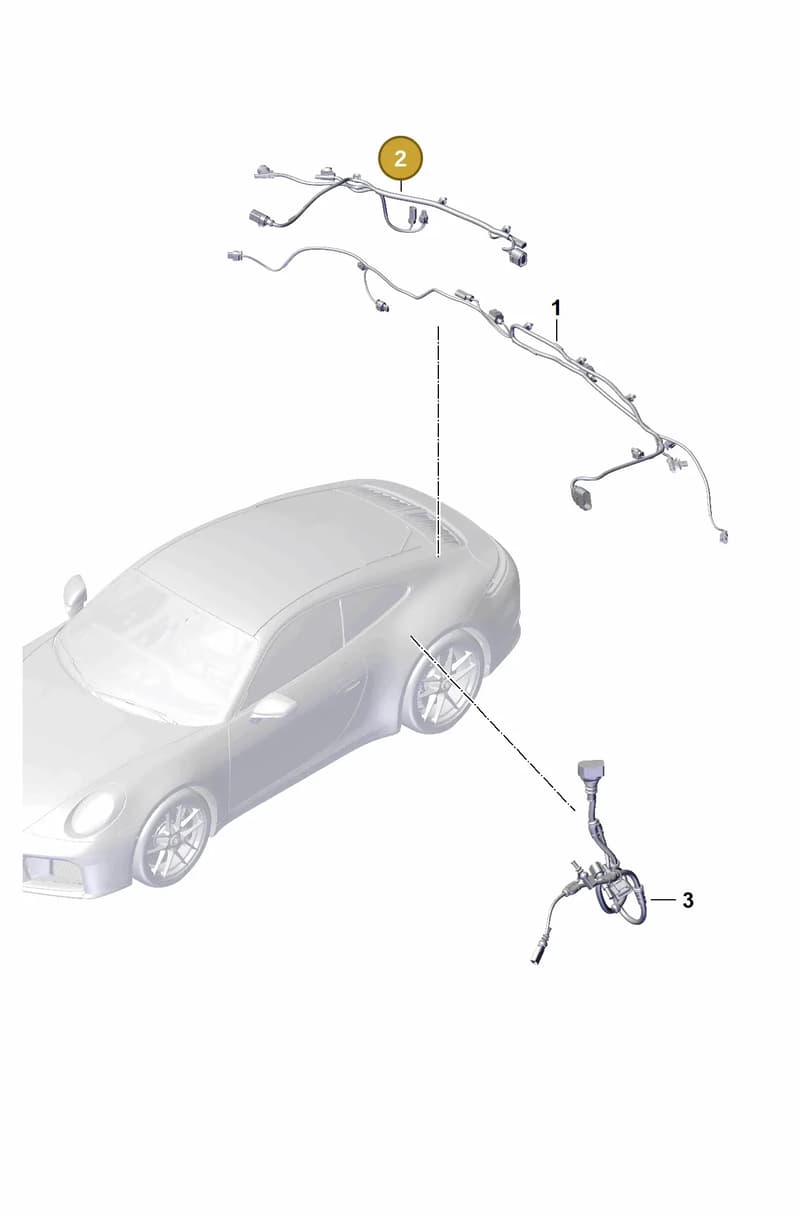 992971372B — Porsche 911 (2024-2025) diagram p63903500, position 2