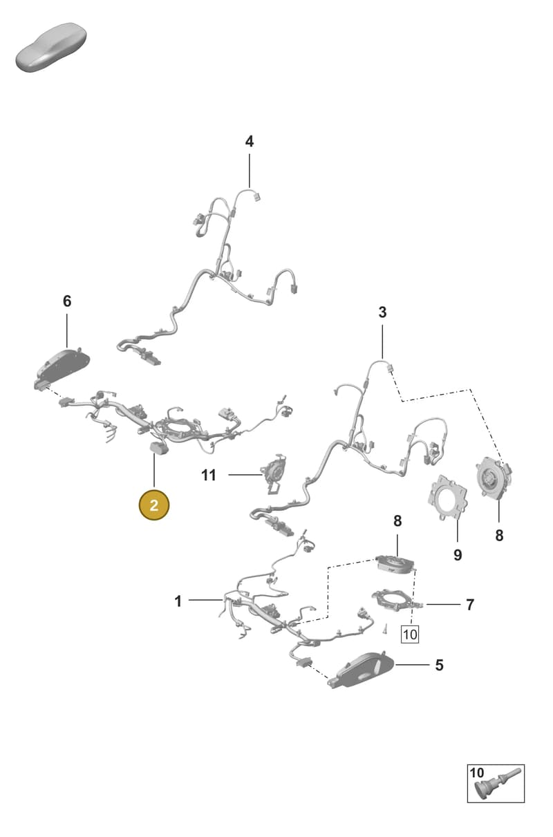 992971386Q — Porsche 911 (2020-2022) diagram p53817500, position 2