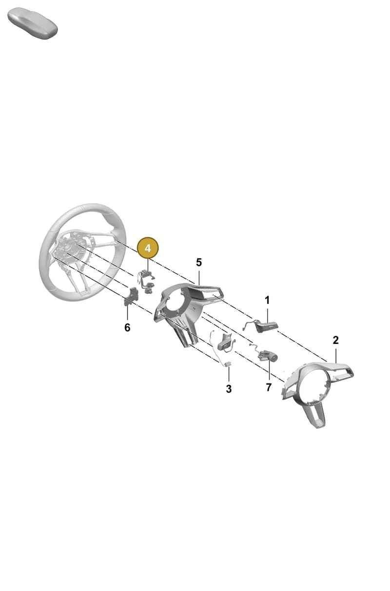 992971388A — Porsche Taycan Sport Turismo (2023-2025) diagram p64403245, position 4