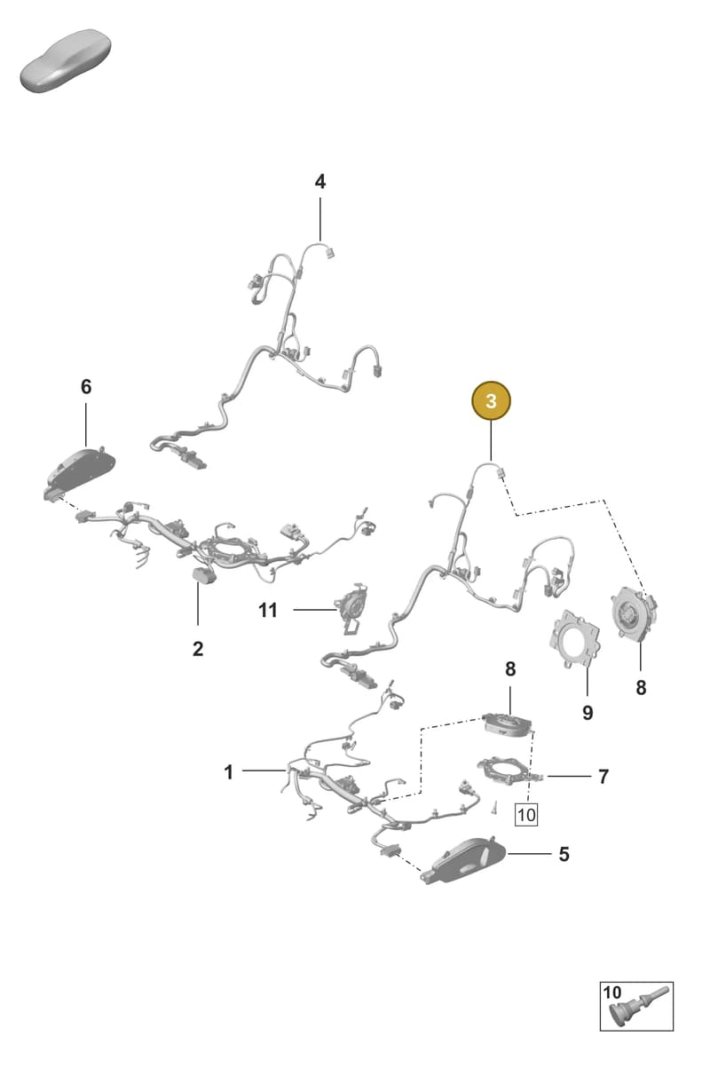 992971391AC — Porsche 911 (2020-2022) diagram p53817500, position 3