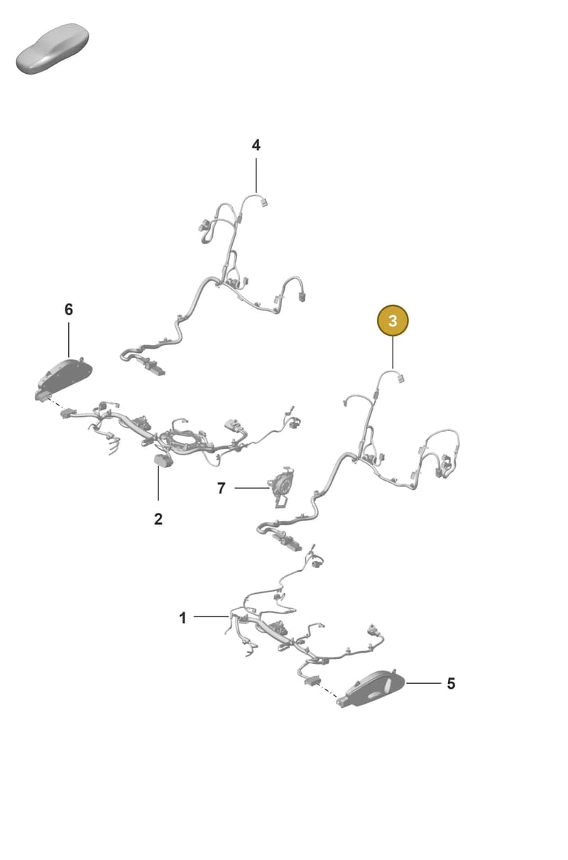 992971391S — Porsche 911 (2021-2022) diagram p59817500, position 3