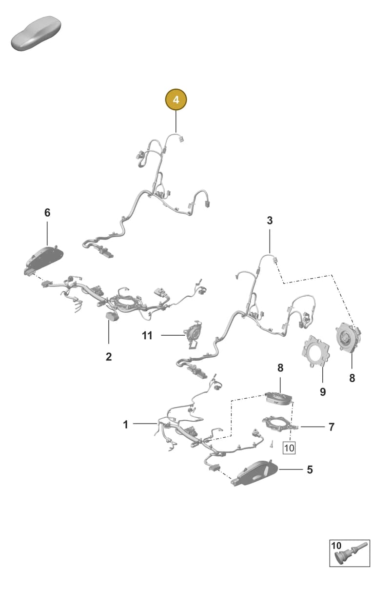 992971392R — Porsche 911 (2020-2022) diagram p53817500, position 4