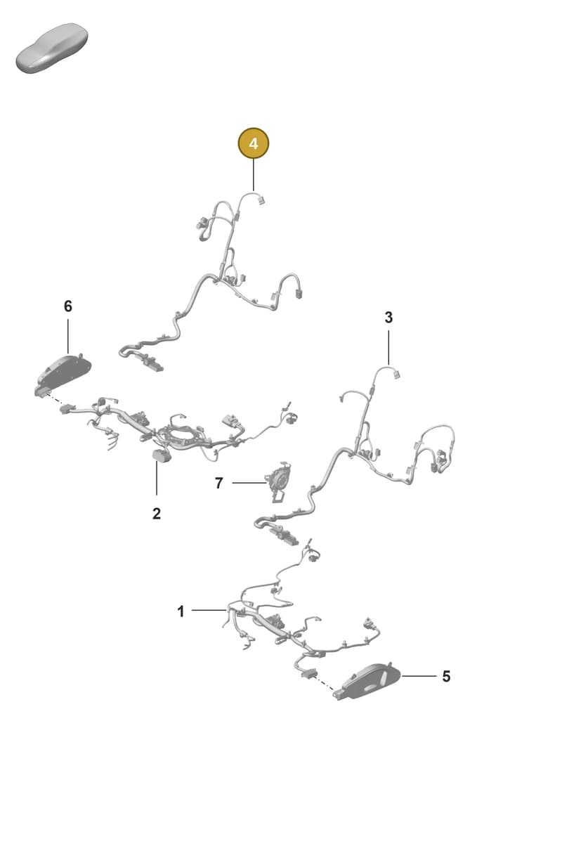 992971392R — Porsche 911 (2021-2022) diagram p59817500, position 4