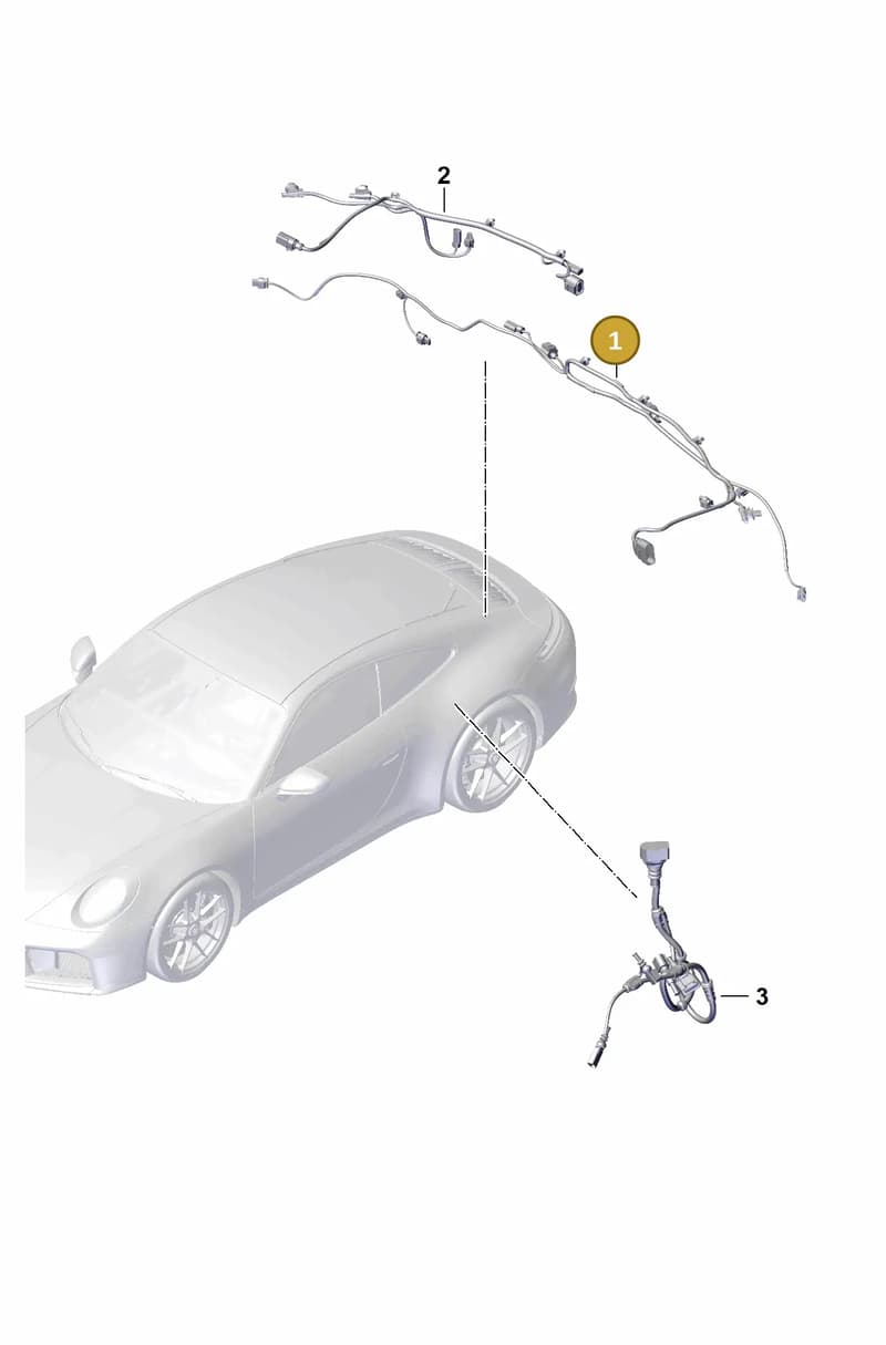992971429A — Porsche 911 (2024-2025) diagram p63903500, position 1