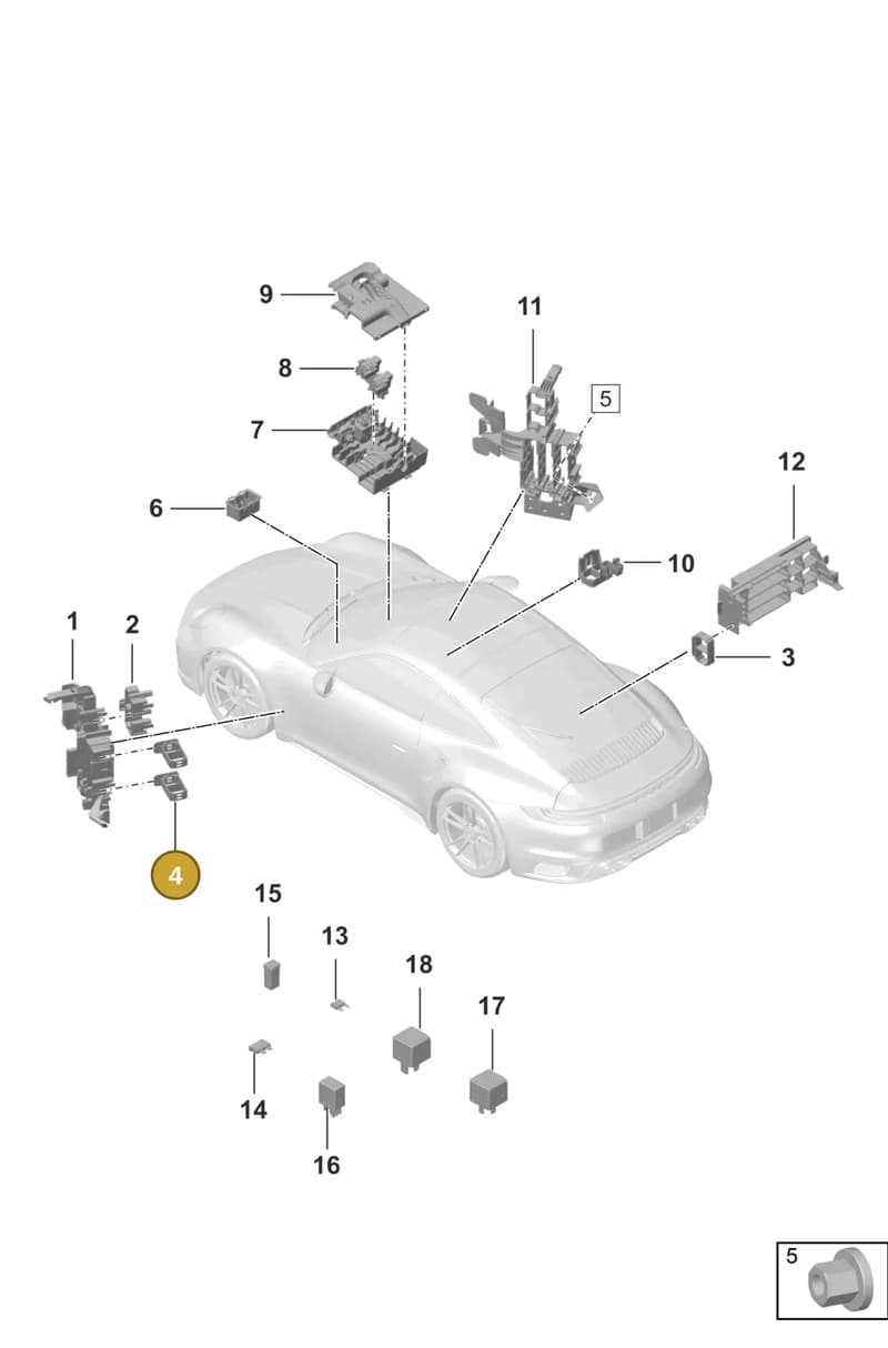 992971458 — Porsche 911 (2020-2022) diagram p57902000, position 4