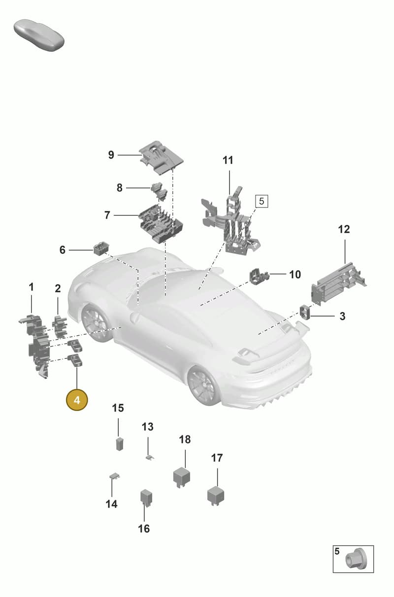 992971458 — Porsche 911 (2021-2022) diagram p59902000, position 4