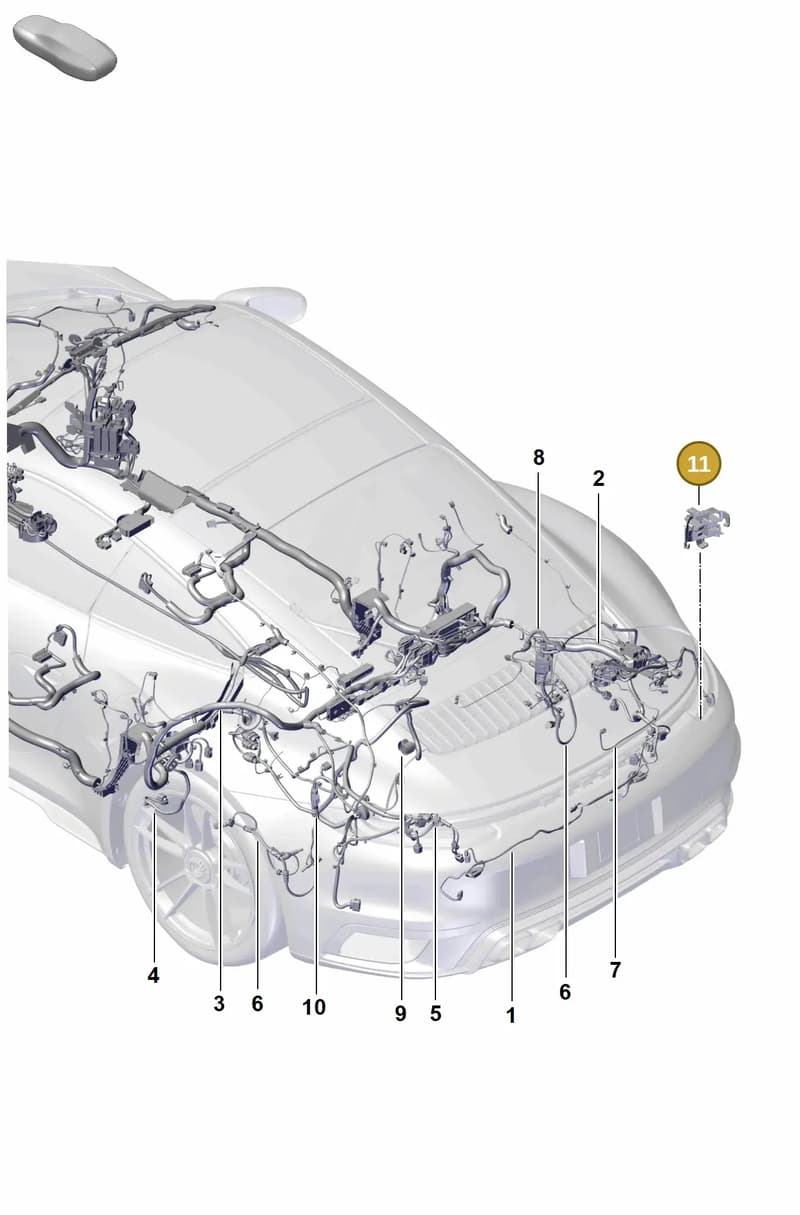 992971593 — Porsche 911 (2020-2022) diagram p57902200, position 11