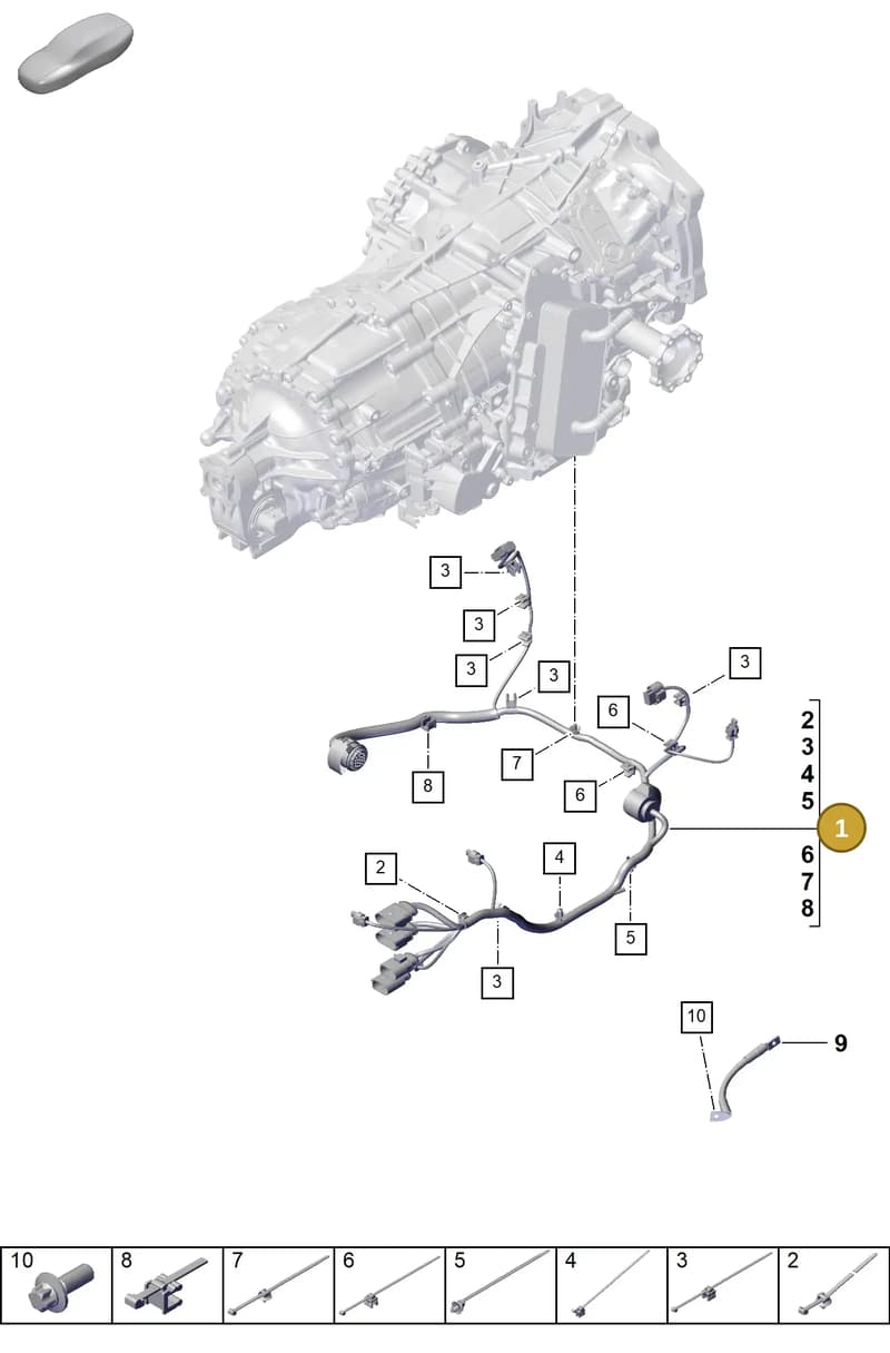 992971661B — Porsche 911 (2024-2025) diagram p63903910, position 1