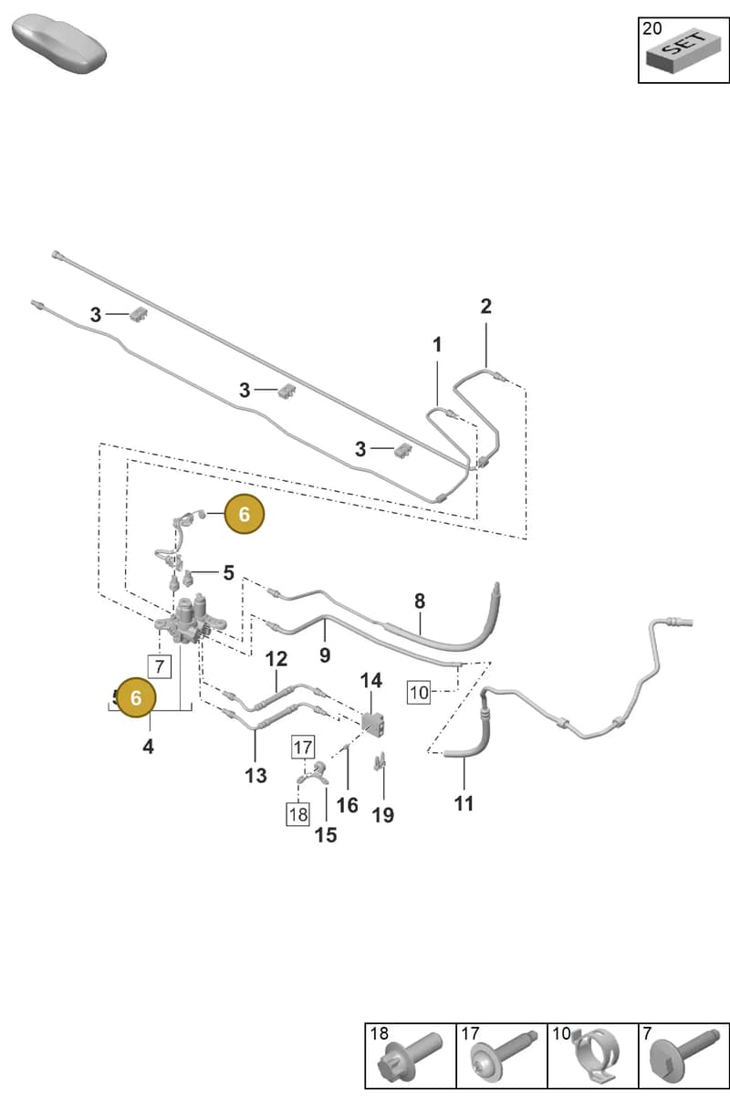 992972359 — Porsche 911 (2020-2022) diagram p53402110, position 6