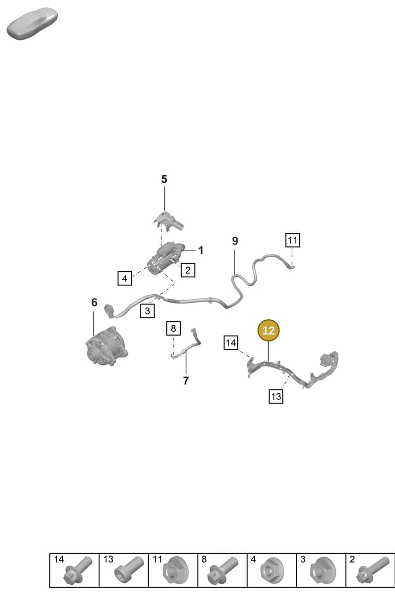 992974524A — Porsche 911 (2020-2022) diagram p57902050, position 12
