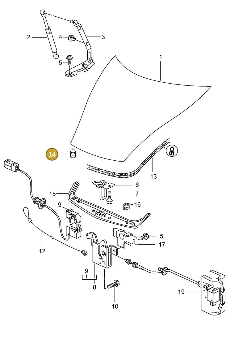 99651298700 — Porsche Turbo (2000-2005) diagram p23803000, position 14