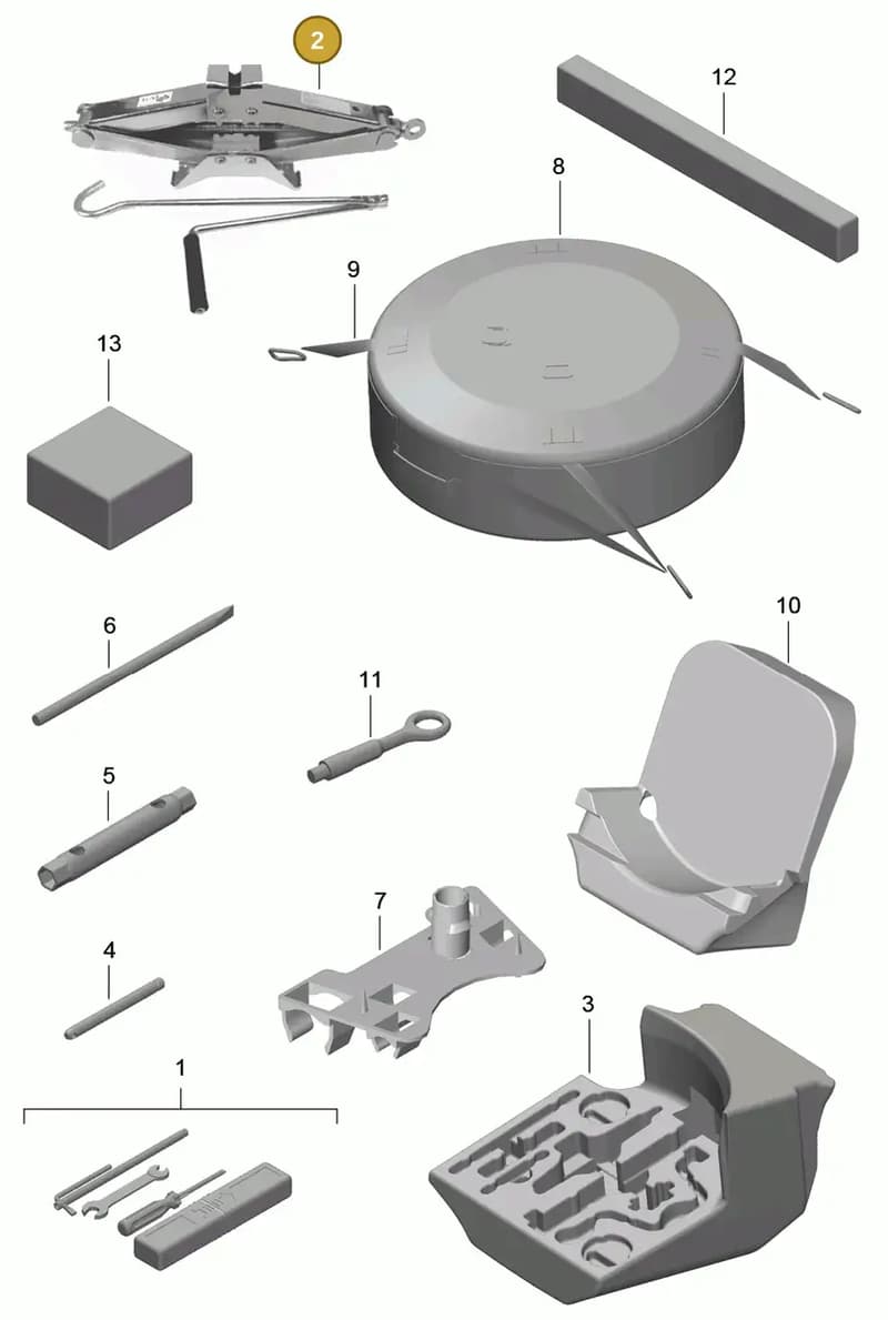 99672121100 — Porsche Cayman (2013-2016) diagram p40001000, position 2
