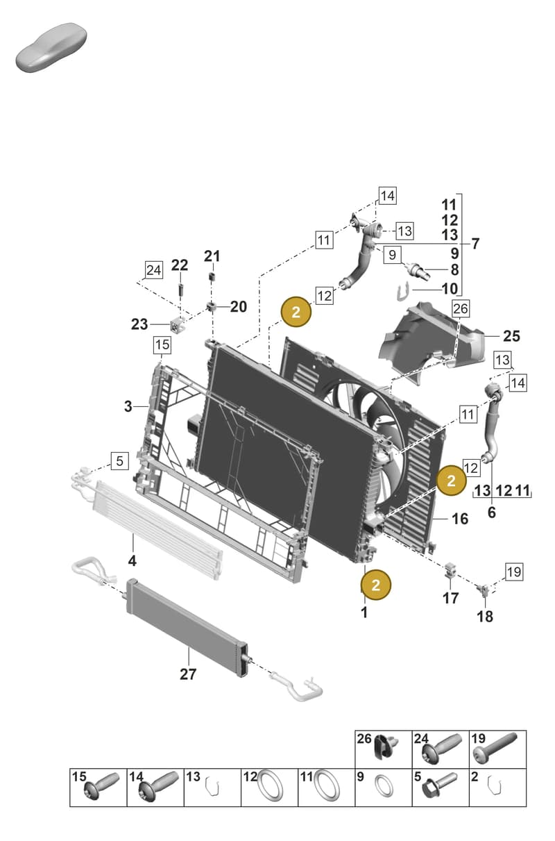 99710680200 — Porsche Panamera (2023-2025) diagram p58105200, position 2