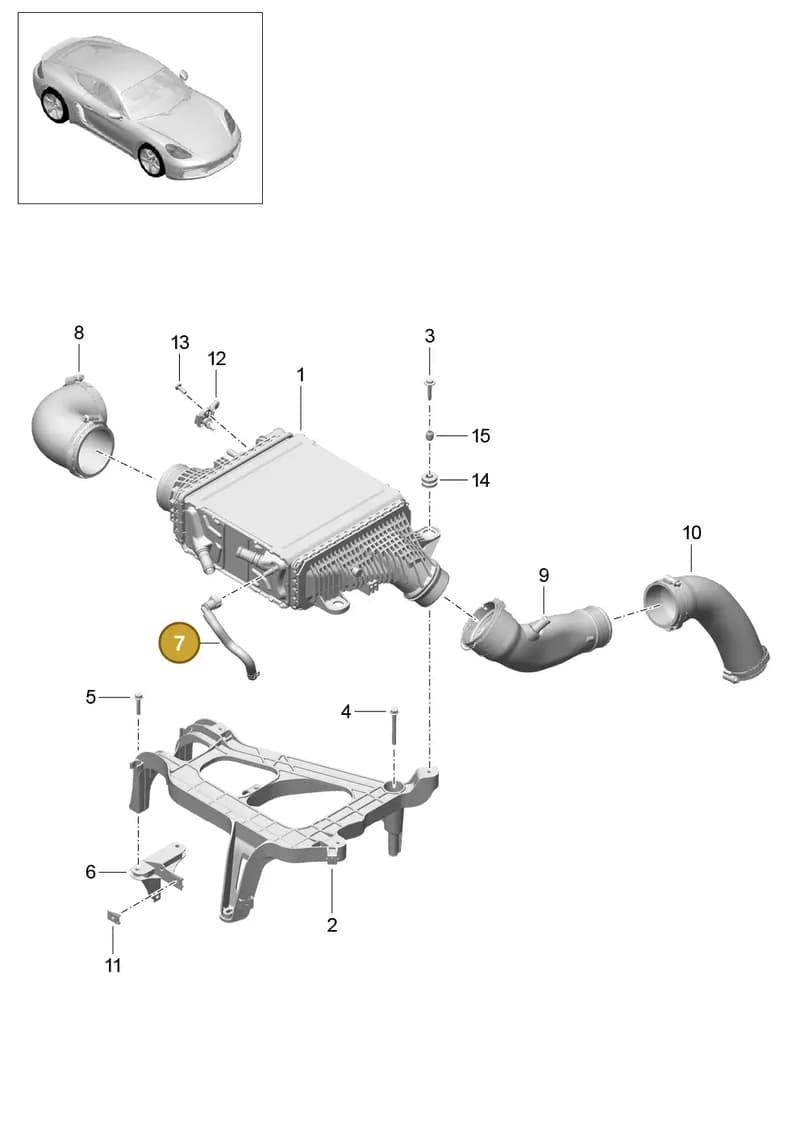 99711066672 — Porsche Cayman (2016-2019) diagram p50107020, position 7