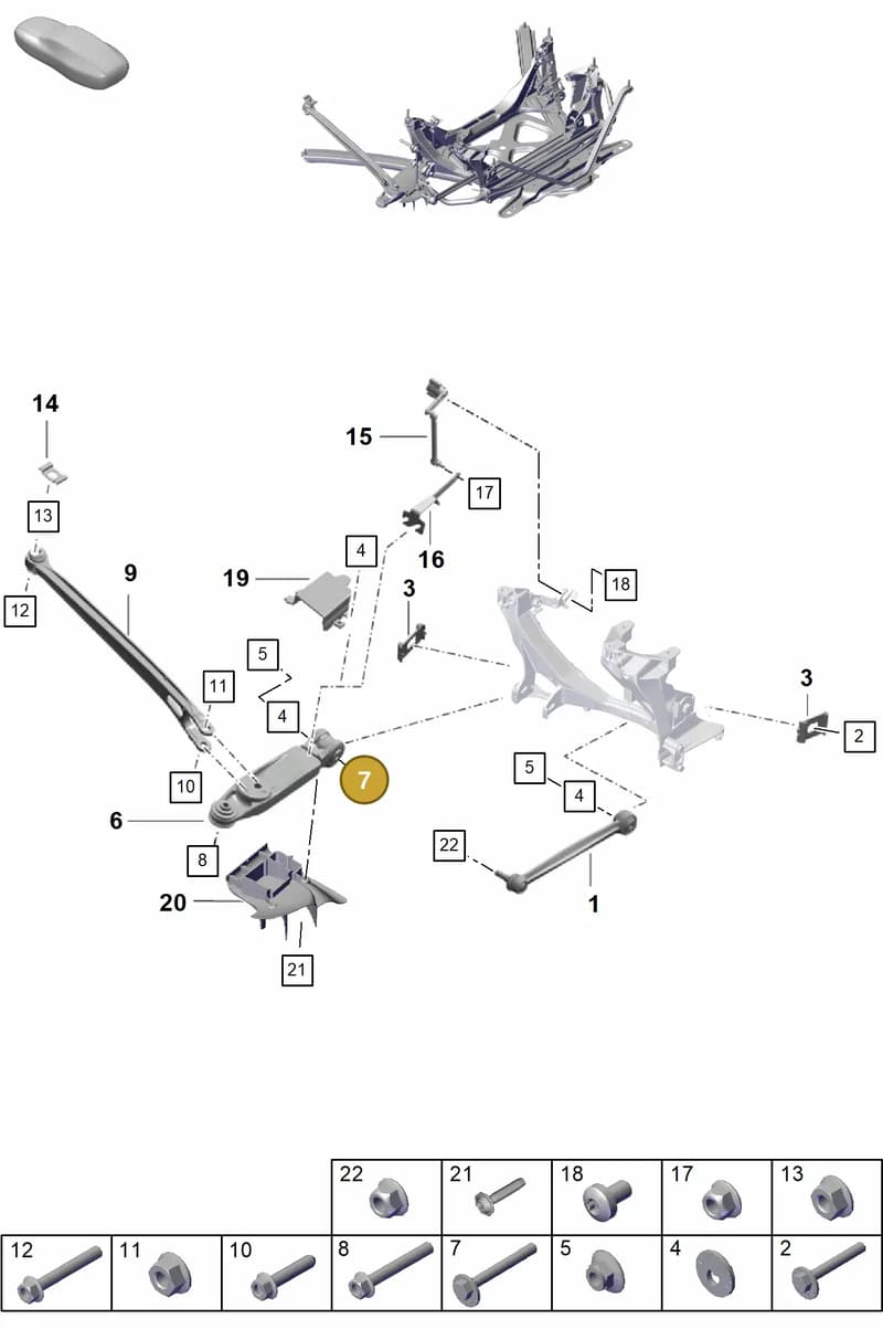 99733121703 — Porsche Boxster Spyder (2019-2020) diagram p55501020, position 7
