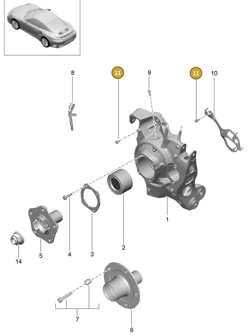 99733226700 — Porsche GT2 RS Clubsport (2013-2020) diagram p42501010, position 11