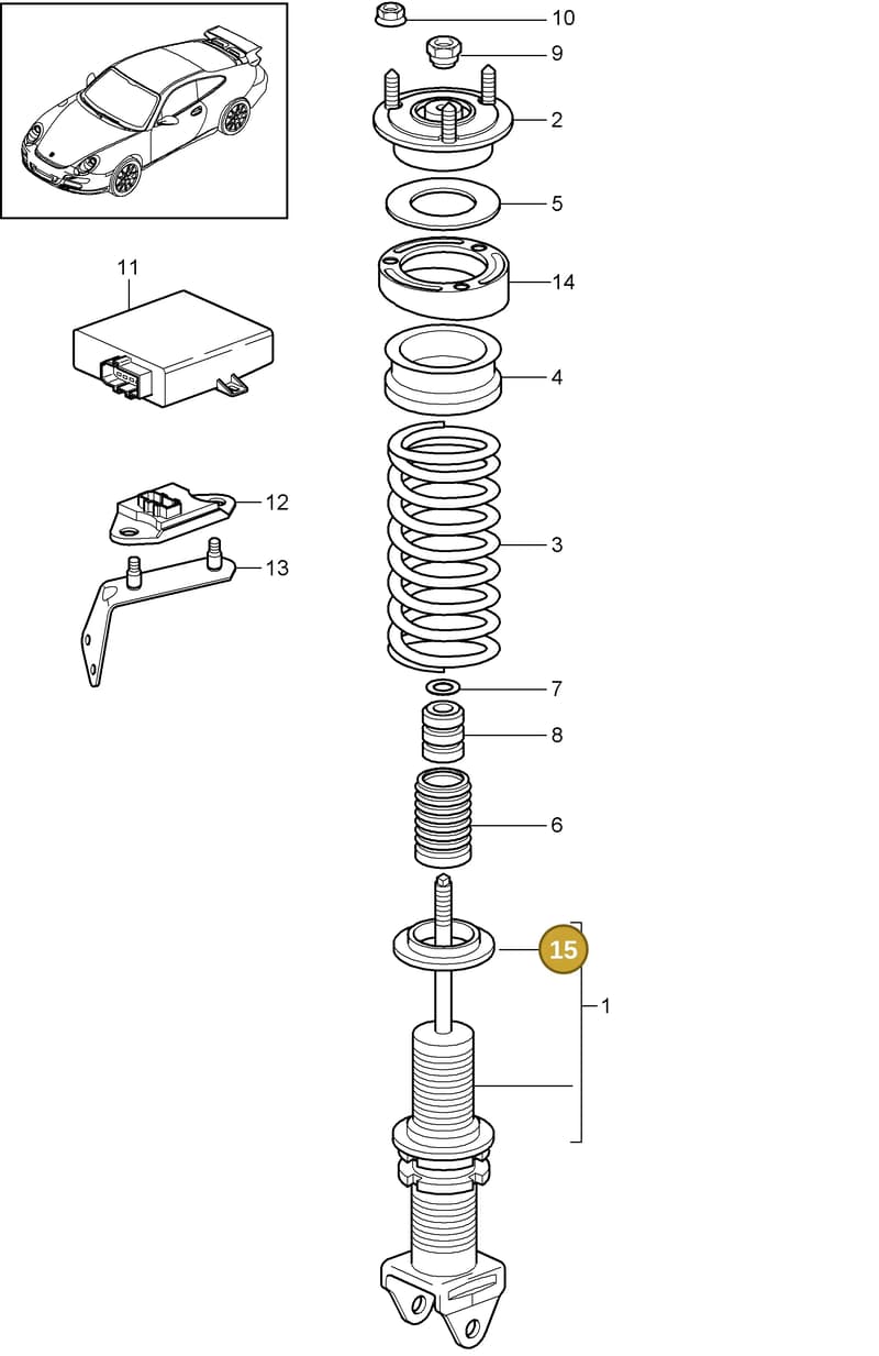 99733353782 — Porsche GT3 RS (2006-2011) diagram p29502000, position 15