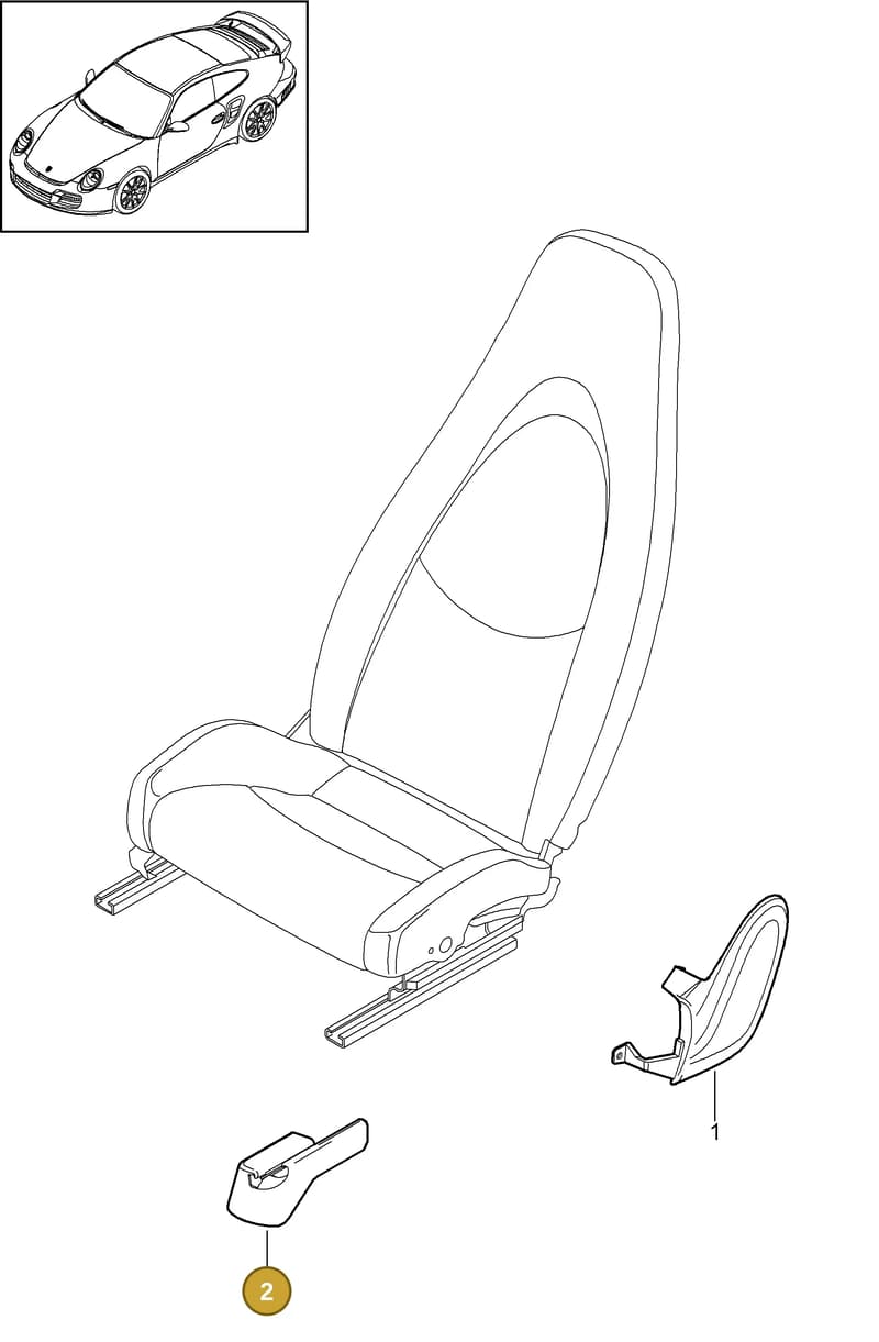 9975213620001C — Porsche GT2 RS (2009-2012) diagram p36817000, position 2