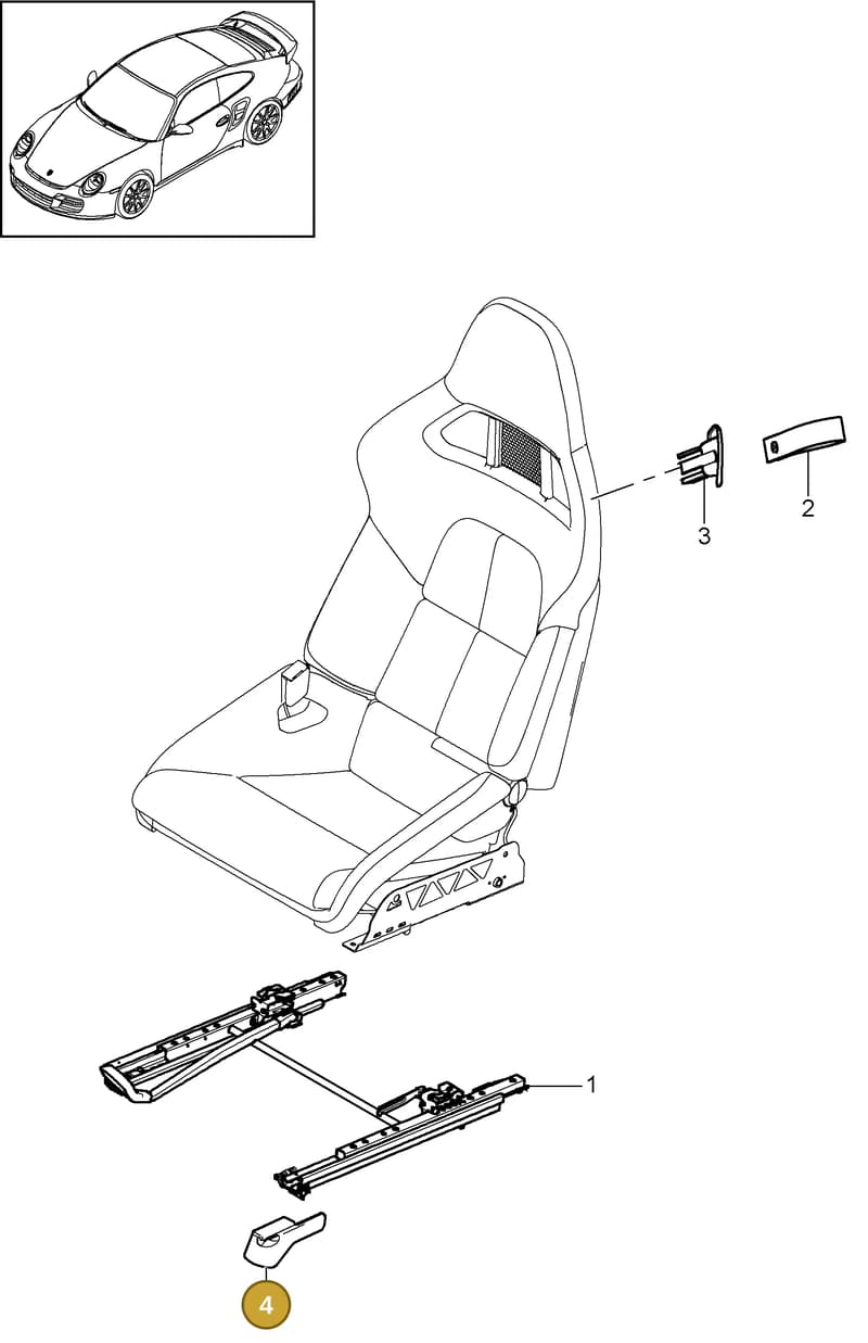 9975213620001C — Porsche GT2 RS (2009-2012) diagram p36817060, position 4