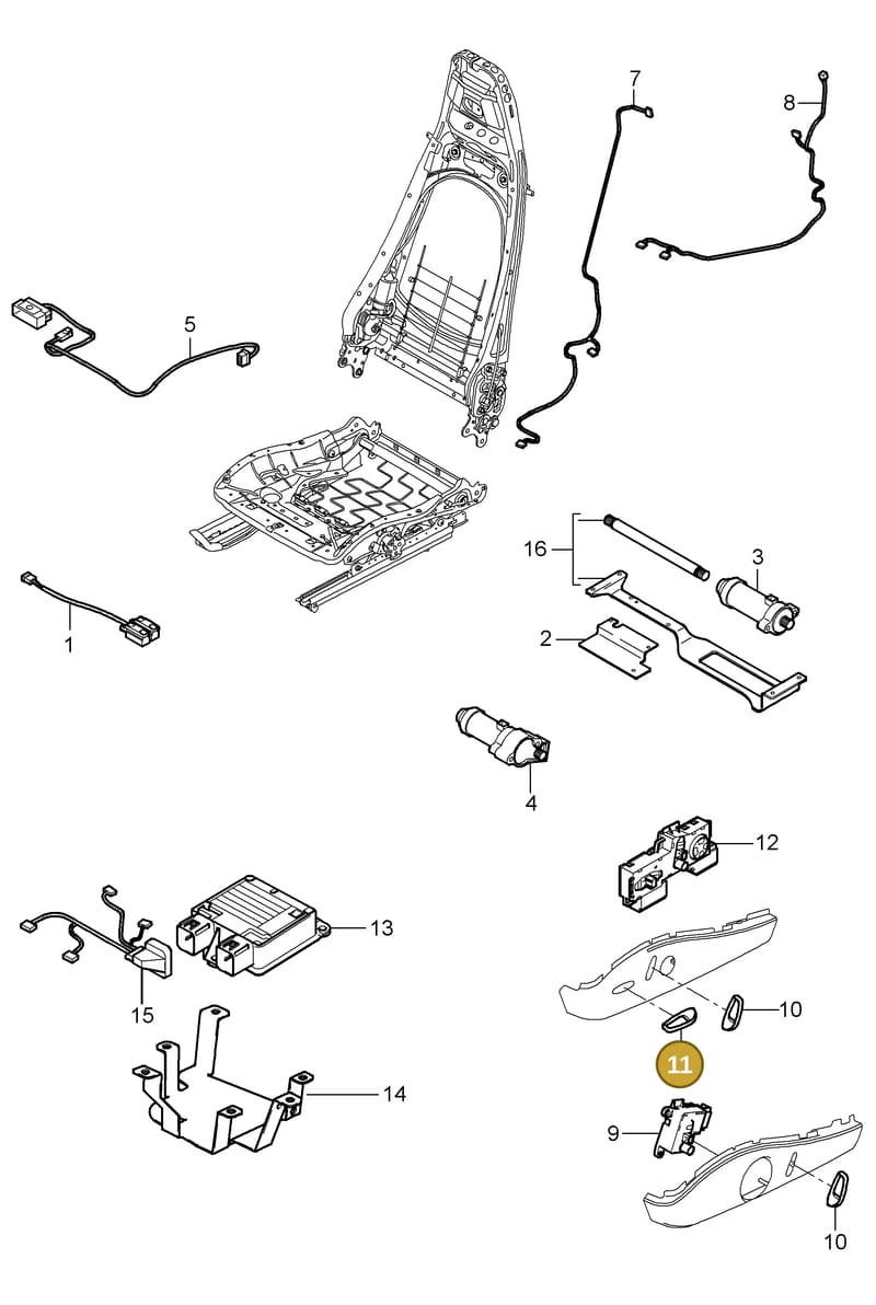 997521381007A0 — Porsche Turbo (2006-2009) diagram p30817060, position 11