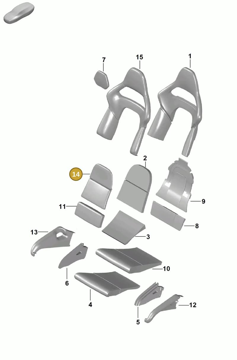 99752138701A15 — Porsche Boxster Spyder (2019-) diagram p54817310, position 14