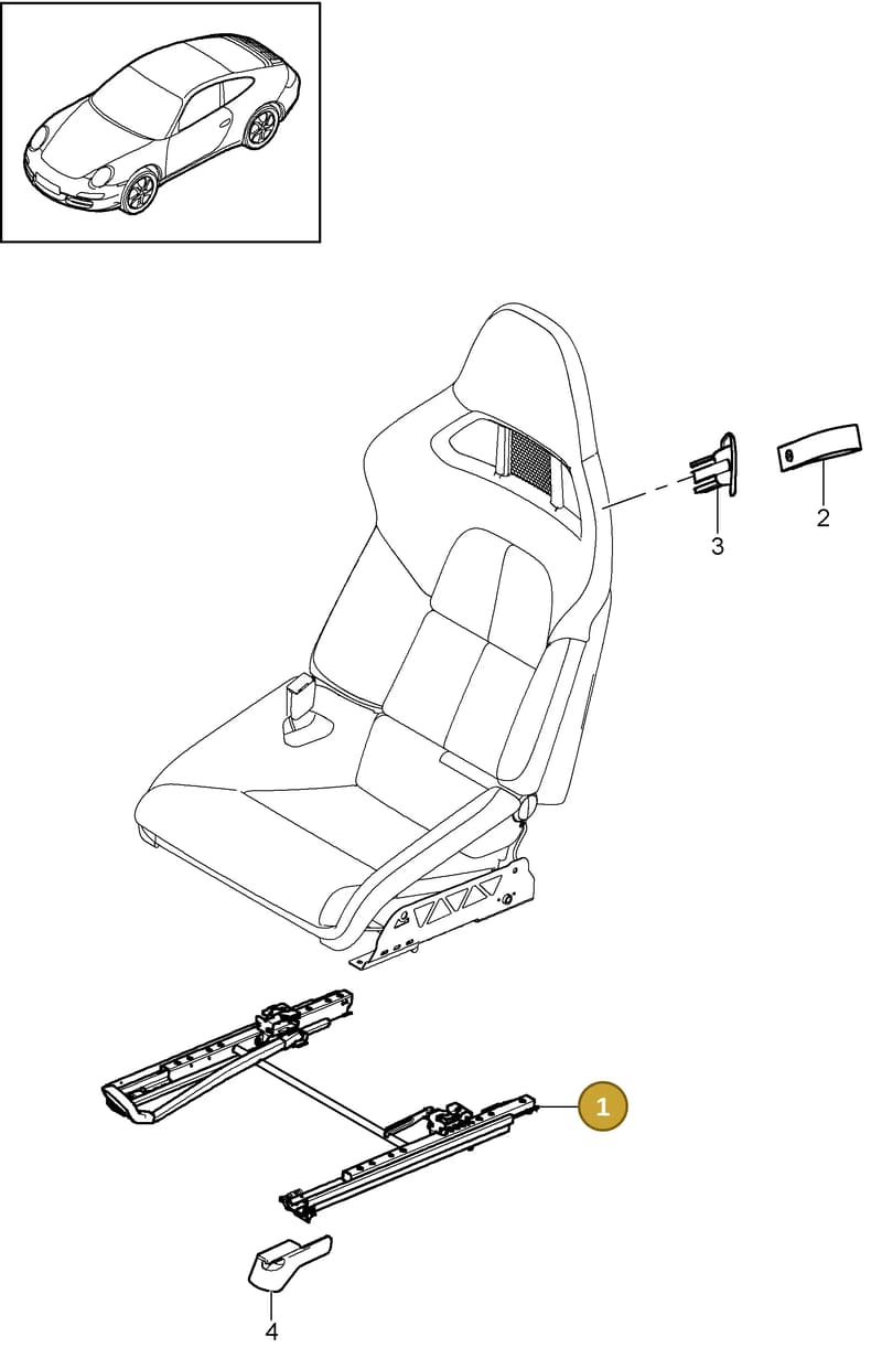 99752142901 — Porsche 911 Carrera (2008-2012) diagram p32817060, position 1