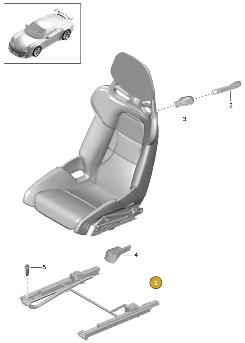 99752142901 — Porsche 911 (2013-2020) diagram p41817000, position 1