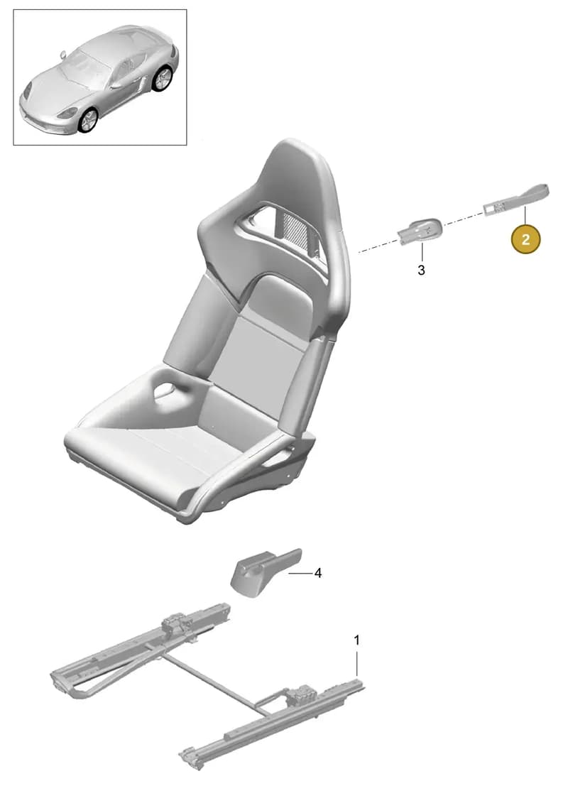 99752143301 — Porsche Cayman (2016-2019) diagram p50817060, position 2