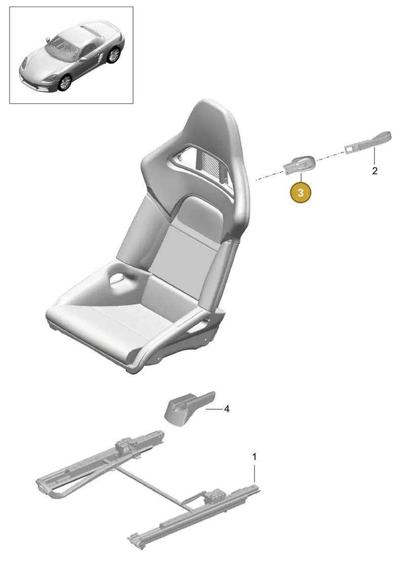 99752143501 — Porsche Boxster (2016-2019) diagram p48817060, position 3
