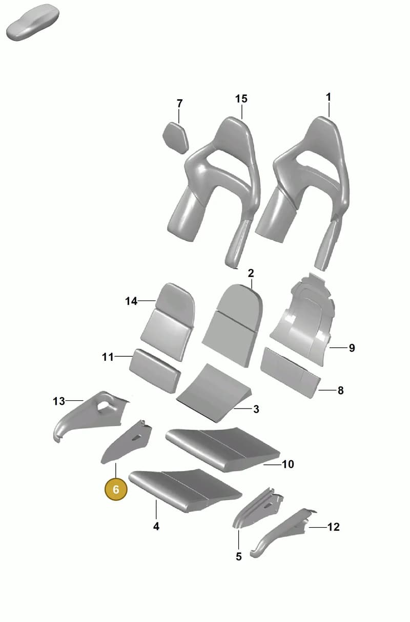 99752144600 — Porsche Boxster Spyder (2019-2020) diagram p54817310, position 6