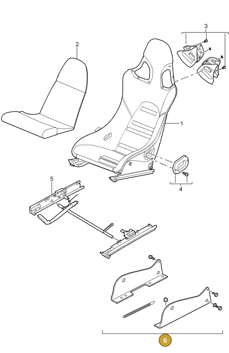 9975215310001C — Porsche GT3 RS (2006-2011) diagram p29817090, position 6