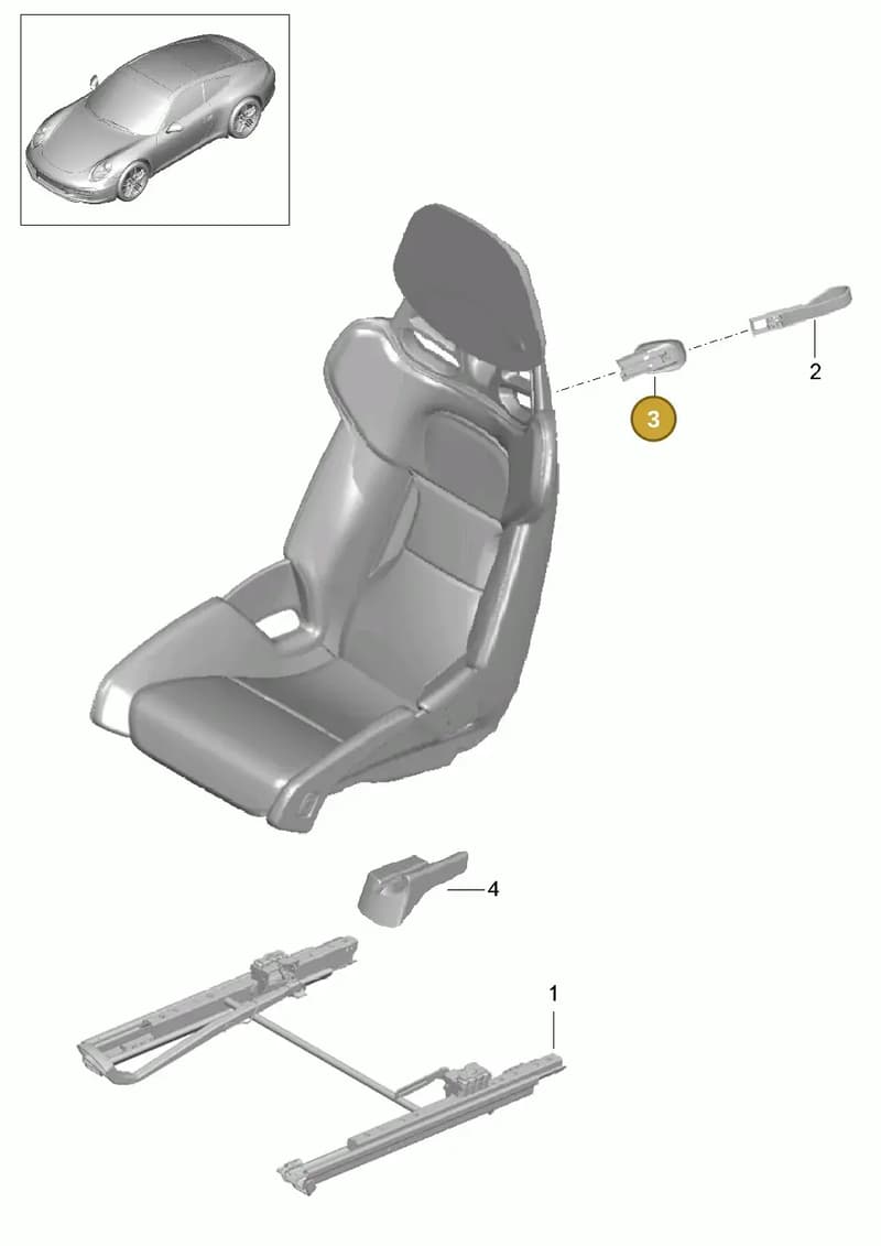 9975215370001C — Porsche Boxster (2012-2016) diagram p39817060, position 3