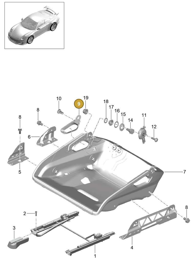 9975215620001C — Porsche 911 (2013-2020) diagram p41817004, position 9