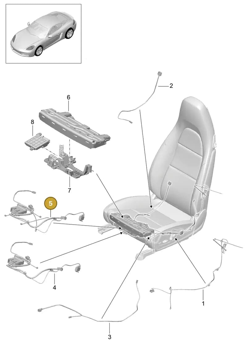 99752173300 — Porsche Cayman (2016-2019) diagram p50817010, position 5