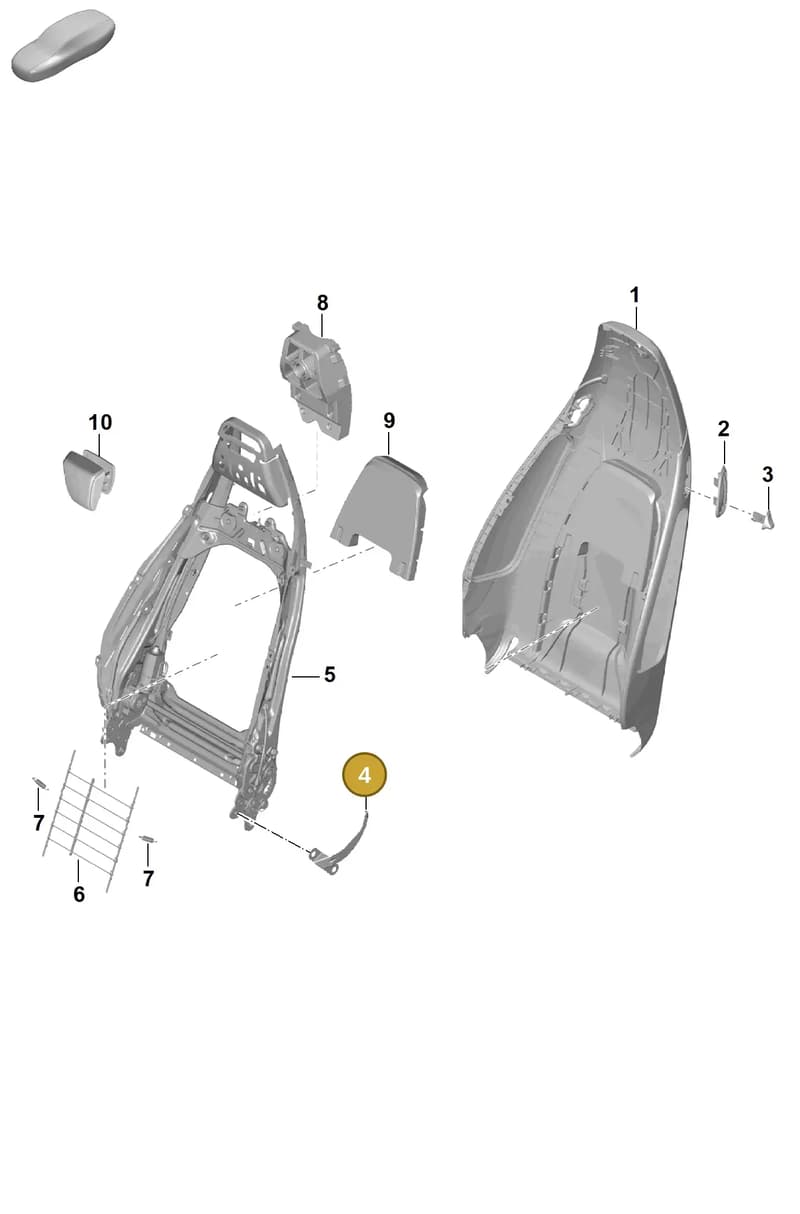 99752178301 — Porsche Boxster Spyder (2019-2020) diagram p55817000, position 4