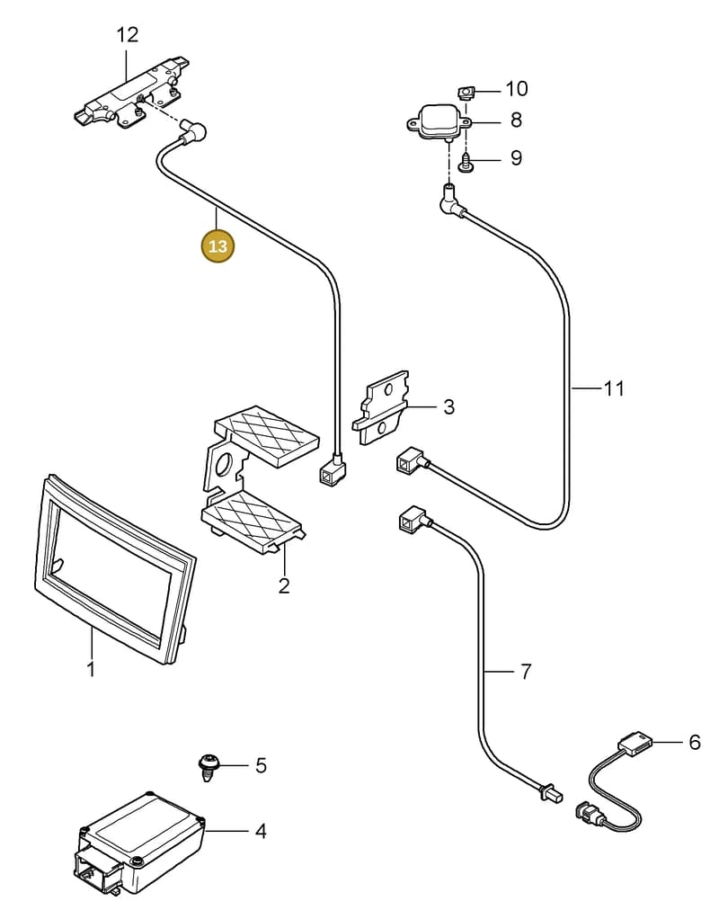 99761204725 — Porsche GT2 RS (2009-2012) diagram p36911001, position 13