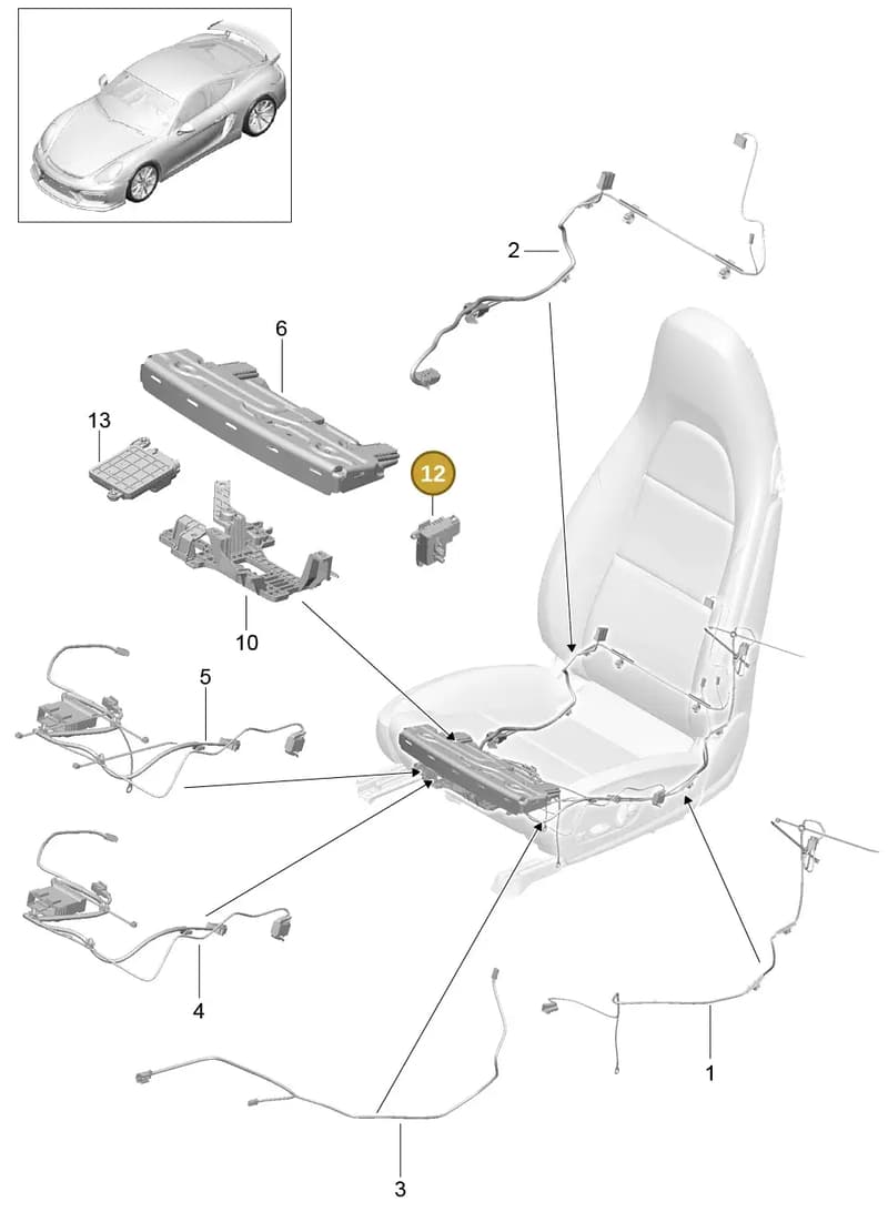99761371301 — Porsche Cayman GT4 (2015-2016) diagram p45817025, position 12