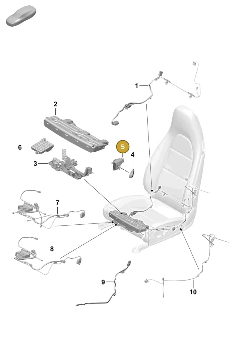 99761371301 — Porsche Boxster Spyder (2019-2020) diagram p54817500, position 5
