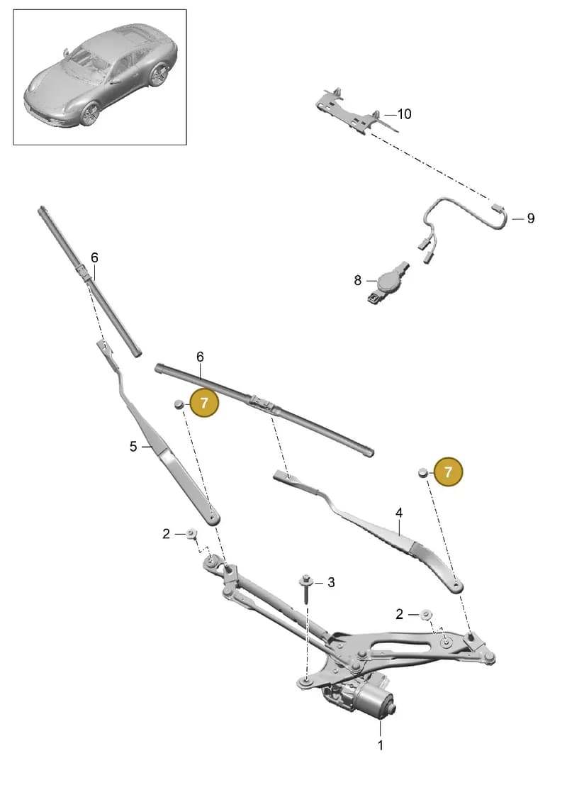 99762827300 — Porsche 991 Carrera 4 (2011-2016) diagram p38904000, position 7
