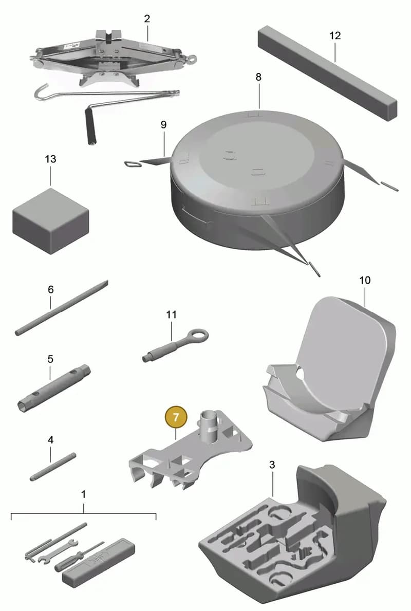 99772280100 — Porsche Cayman (2013-2016) diagram p40001000, position 7