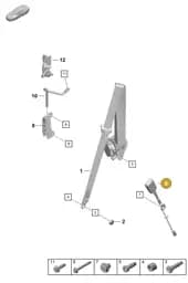 99780318311 Porsche Belt Latch