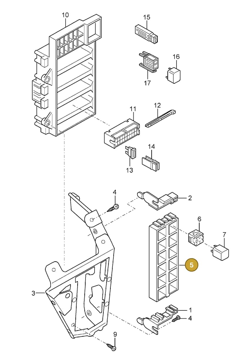 999015025A2 — Porsche Carrera GT (2003-2006) diagram p25902000, position 5