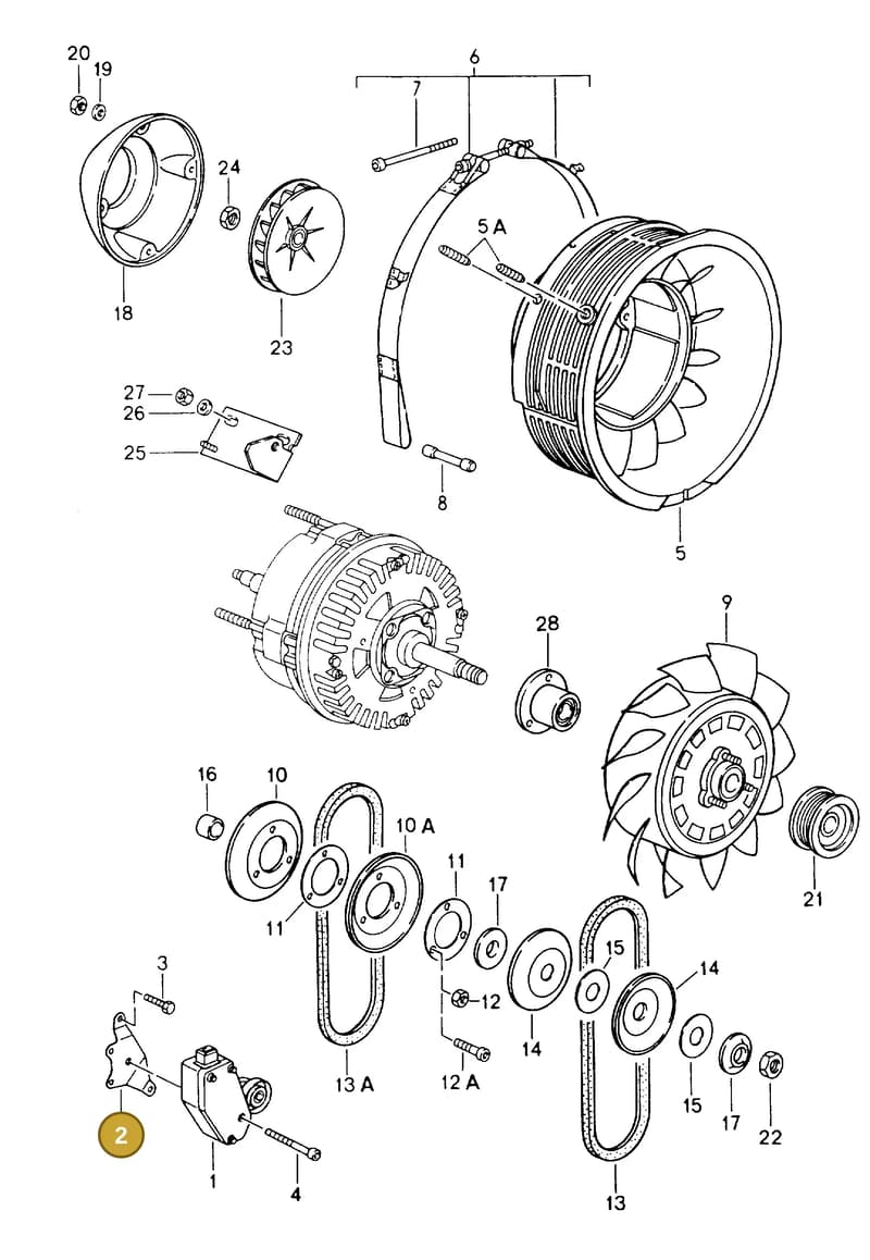 99902519330 — Porsche Carrera 4 Coupe (1988-1994) diagram p13105000, position 2