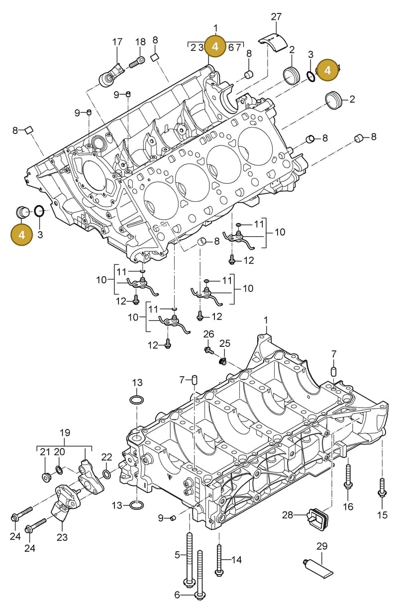 99906302430 — Porsche Cayenne (2007-2010) diagram p31101030, position 4