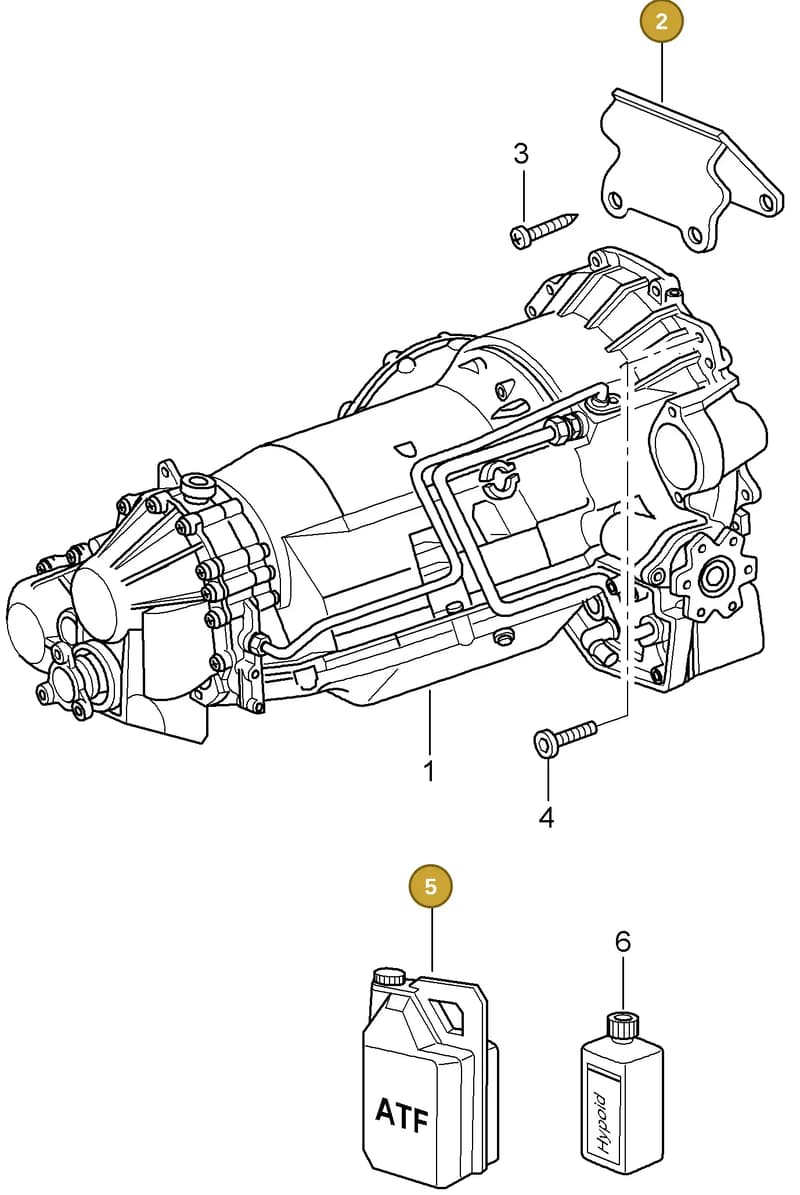 99907309501 — Porsche Turbo (2006-2009) diagram p30320000, position 2+5