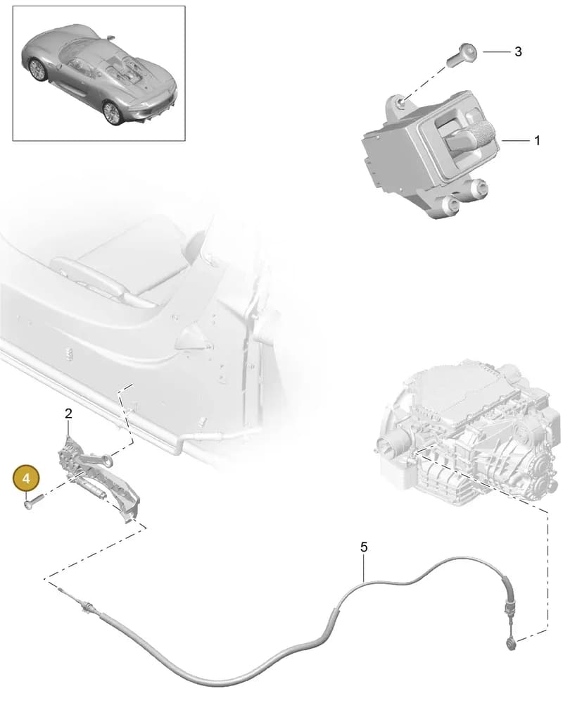 99907310201 — Porsche 918 Spyder (2014-2015) diagram p43701000, position 4