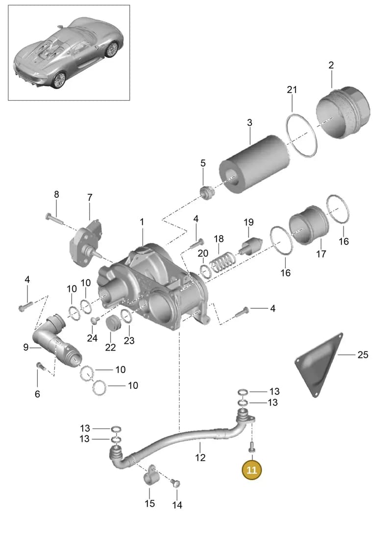 99907310301 — Porsche 918 Spyder (2014-2015) diagram p43104010, position 11
