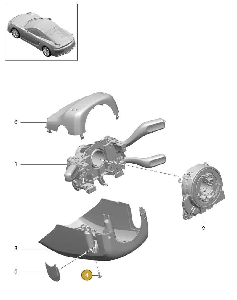 99907315509 — Porsche Cayman GT4 (2015-2016) diagram p45903010, position 4