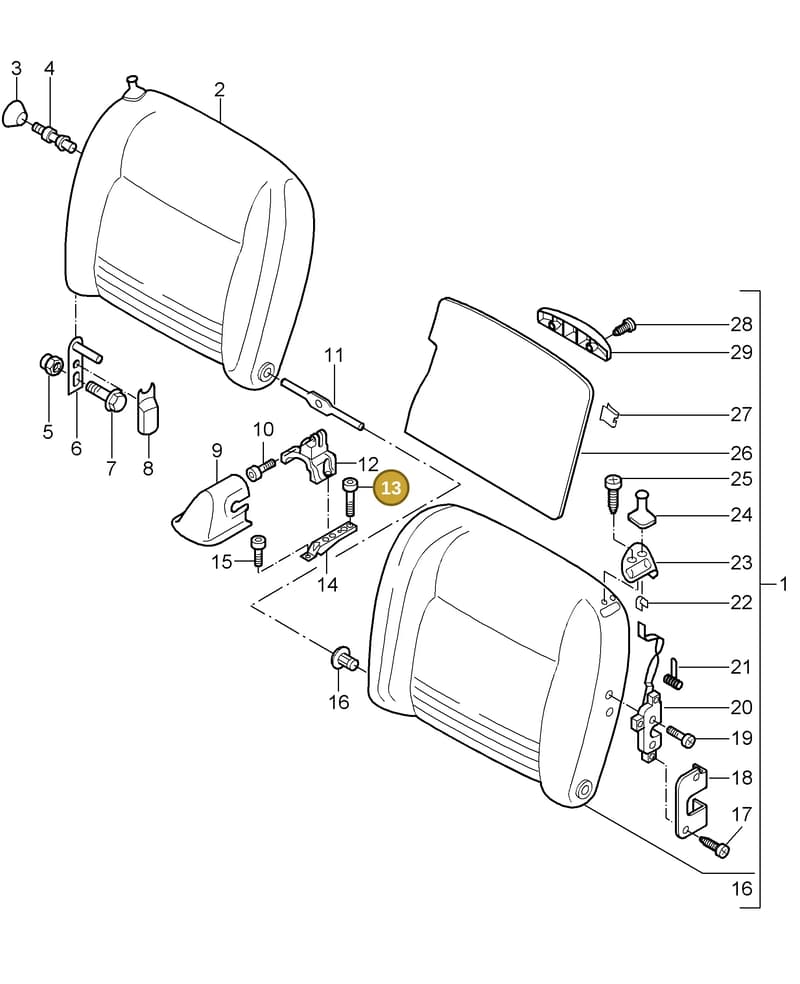 99907318809 — Porsche Turbo (2000-2005) diagram p23817070, position 13