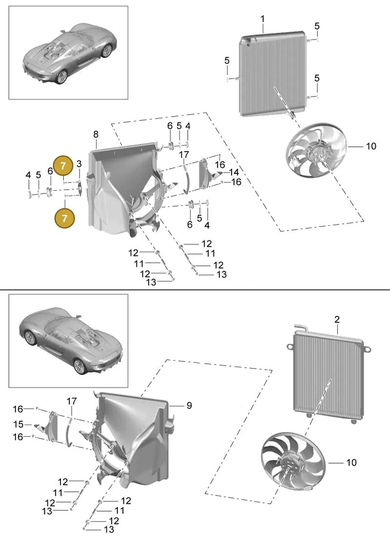 99907318901 — Porsche 918 Spyder (2014-2015) diagram p43105020, position 7